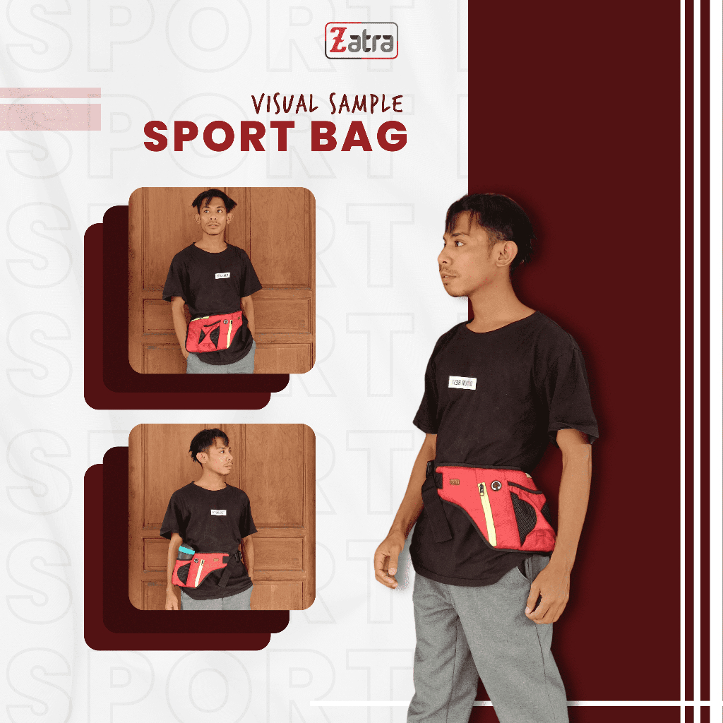 TAS OLAHRAGA TAS LARI TAS PINGGANG LARI ZATRA