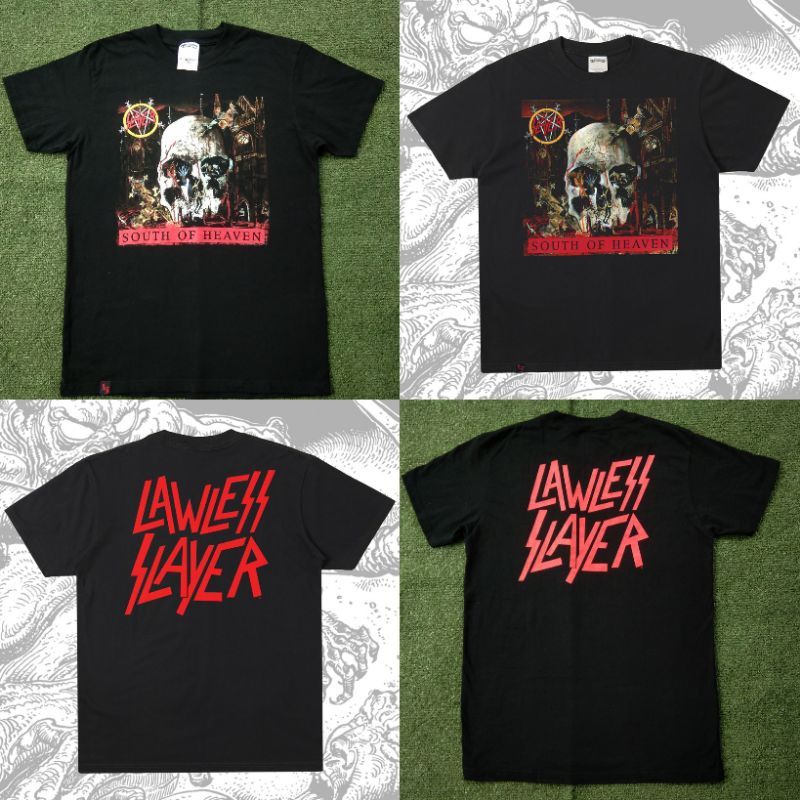 Lawless x Slayer South Of Heaven Tshirt Kaos Band Merch Original Official Music no Maternal Burgerki