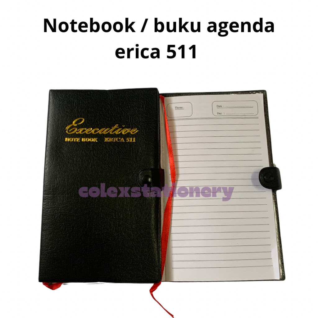 

Buku Agenda Notebook 511 / Buku Agenda Hitam Kancing Executive Notebook Planer Kerja Isi 70 Lembar Erica