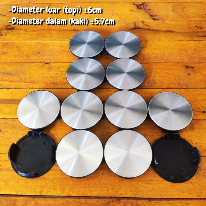 DOP VELG MOBIL TUTUP DOP VELG AS RODA VARIASI DIAMETER LUAR ±6CM