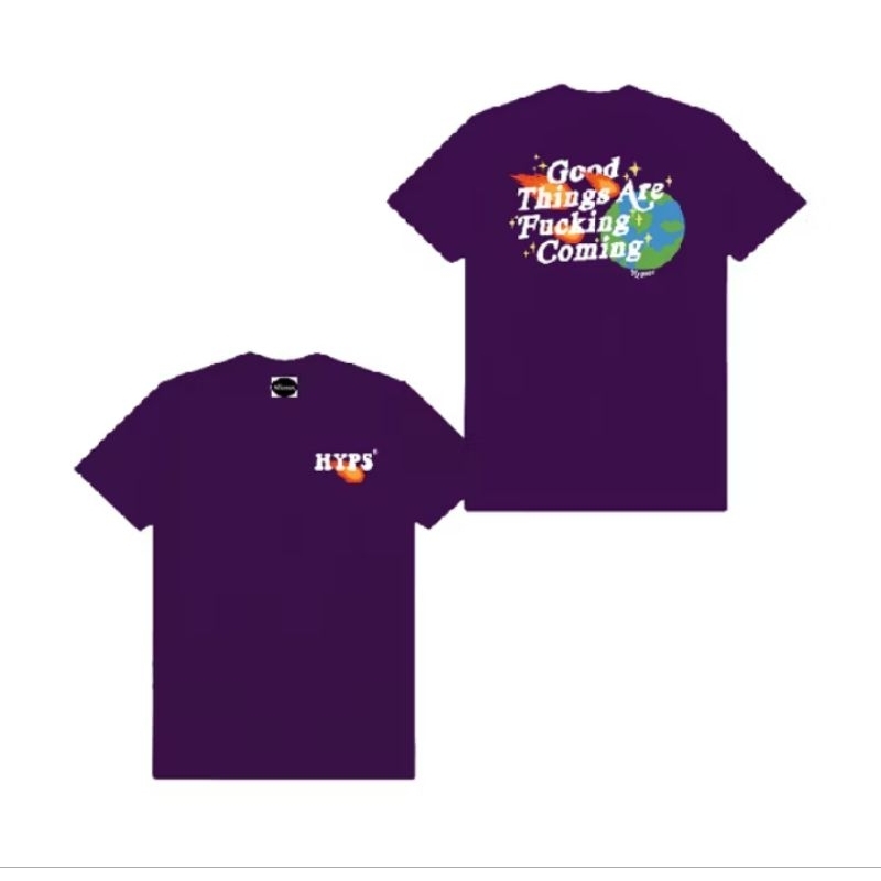 Kaos Distro Katun Combed 30s Ungu Tua Meteor