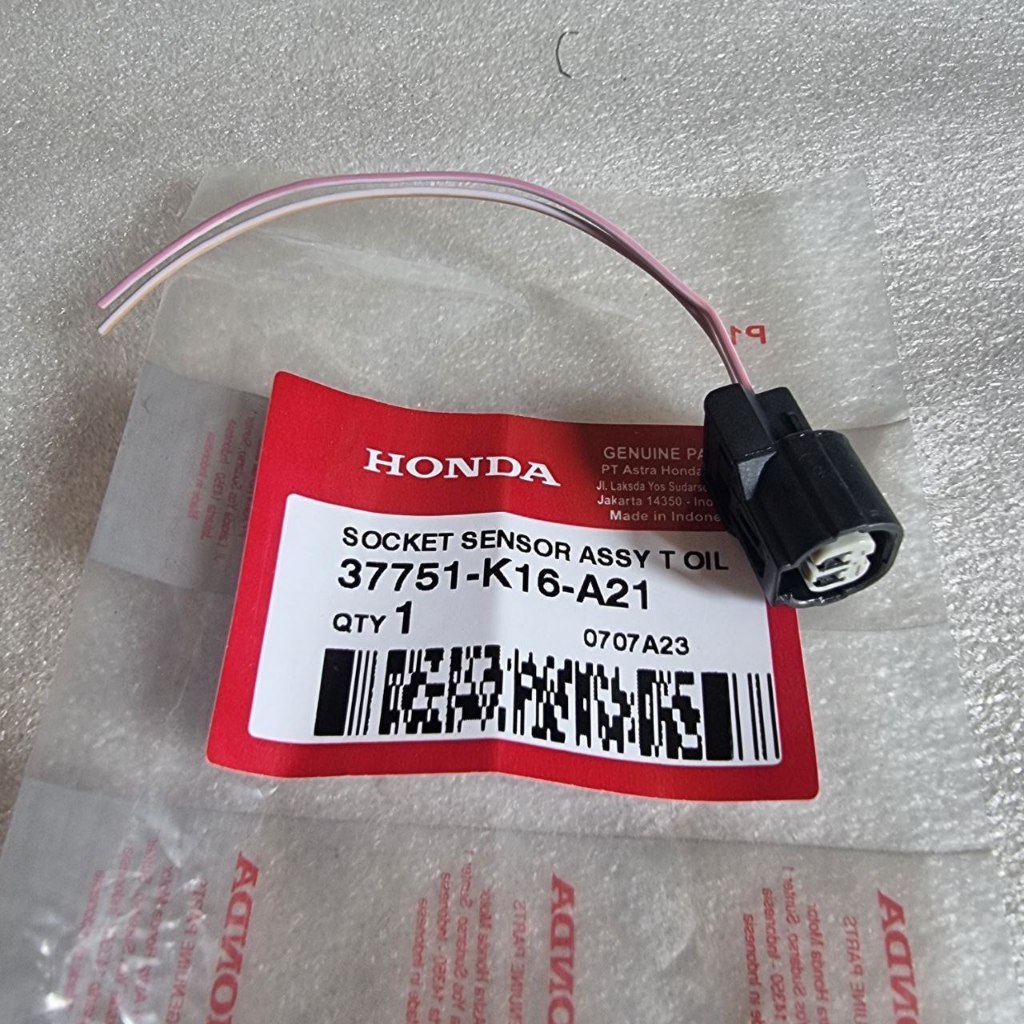 Soket Socket EOT Sensor Suhu Panas K16 Beat Fi, Beat Esp, Scoopy Fi, Spacy Fi, Vario 125 150 Fi Ori 