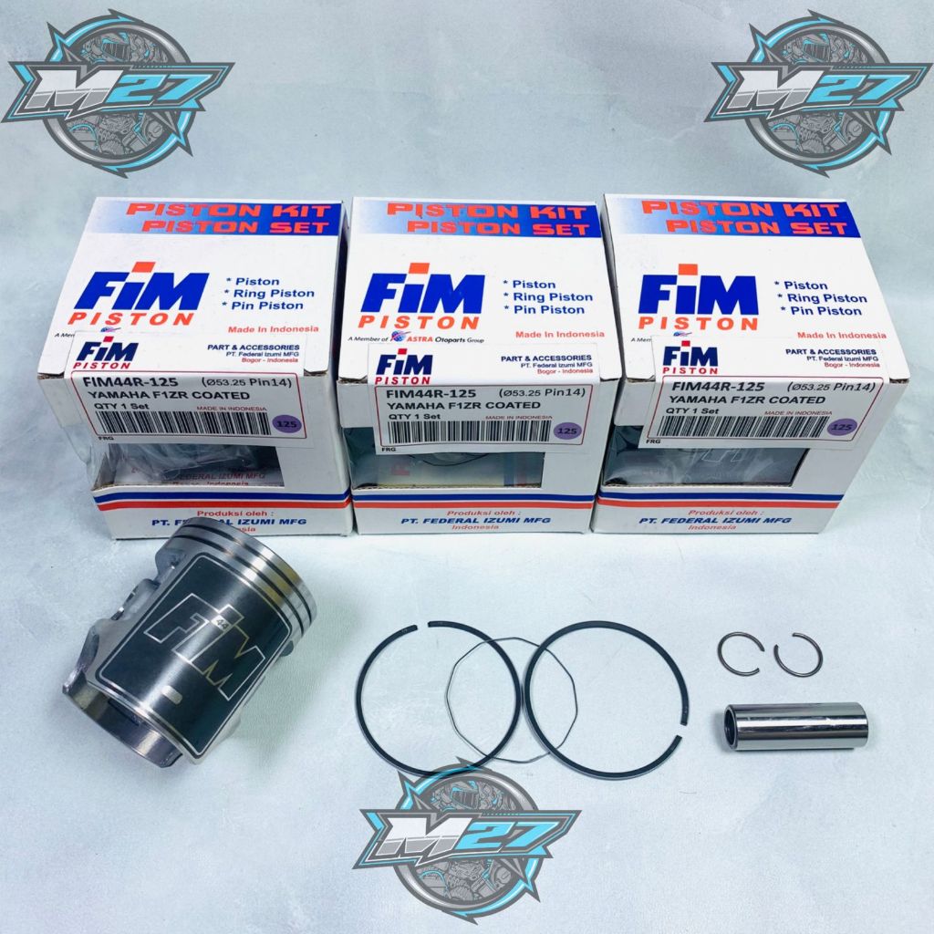 PISTON FIM44R FIZ R 2TAK COATED  100 125 300 M27