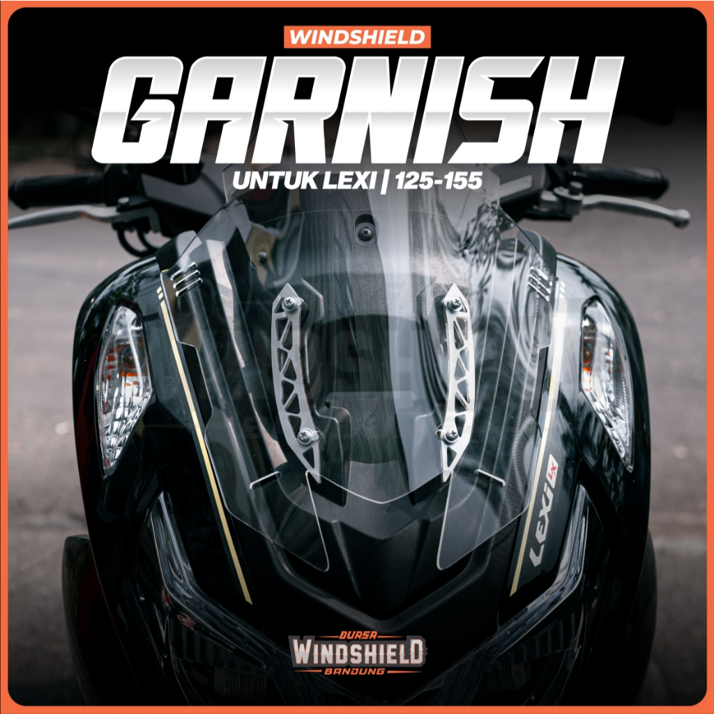 Garnish untuk windshield visor LEXI 125 155 Bracket Windshield