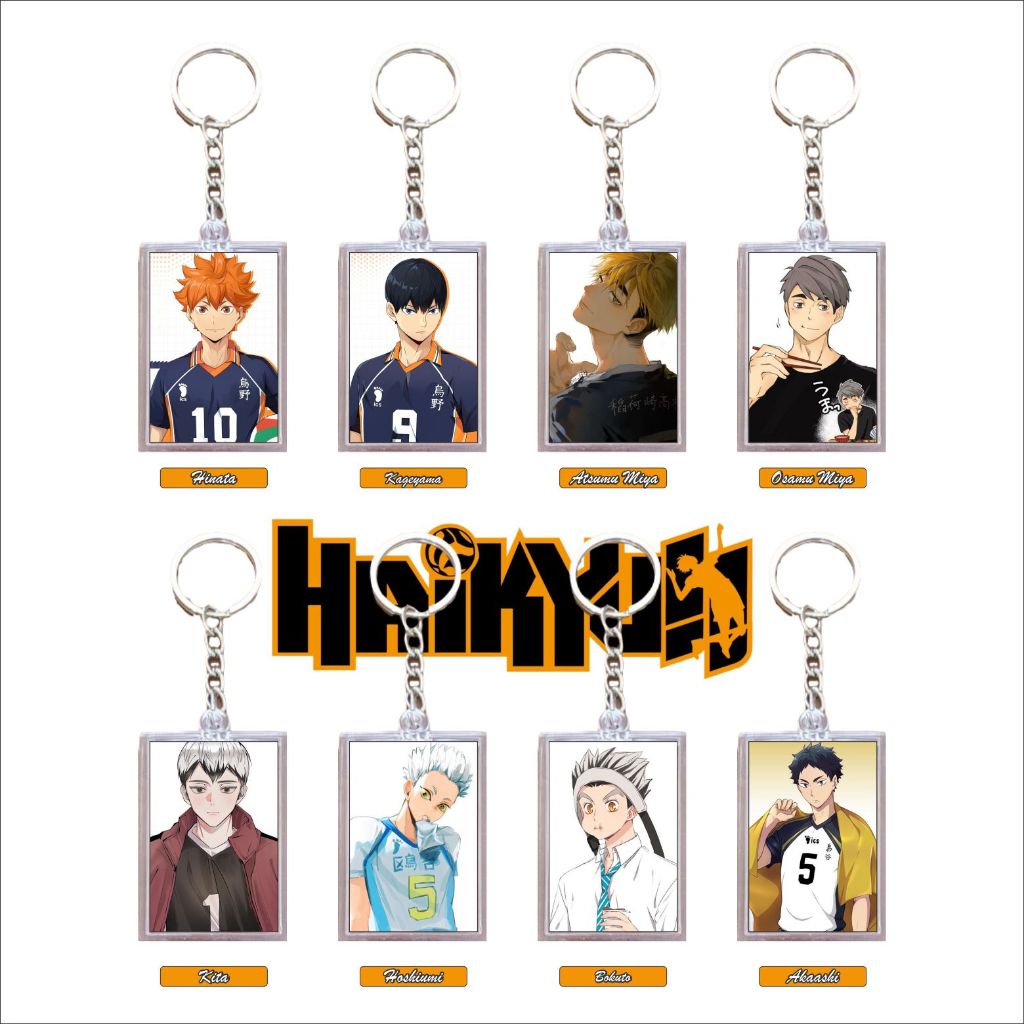 Gantungan Kunci Haikyuu Keychain Haikyuu Ganci Akrilik Haikyuu