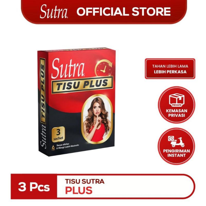 Kondom Sutra Tisu Plus Isi 3 Pcs / Tissue Magic Standar Internasional / Tahan Lama Tanpa Bilas Sutra