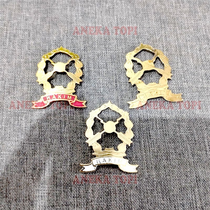 Pin Hakim Lencana Pin Logo Hakim Lencana Hakim Magnet - Aneka Topi