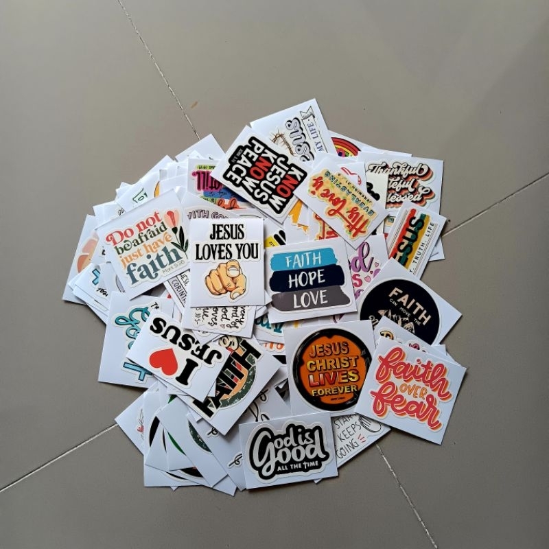 

Stiker Rohani Kristen_Grosir isi 50 lbr sticker