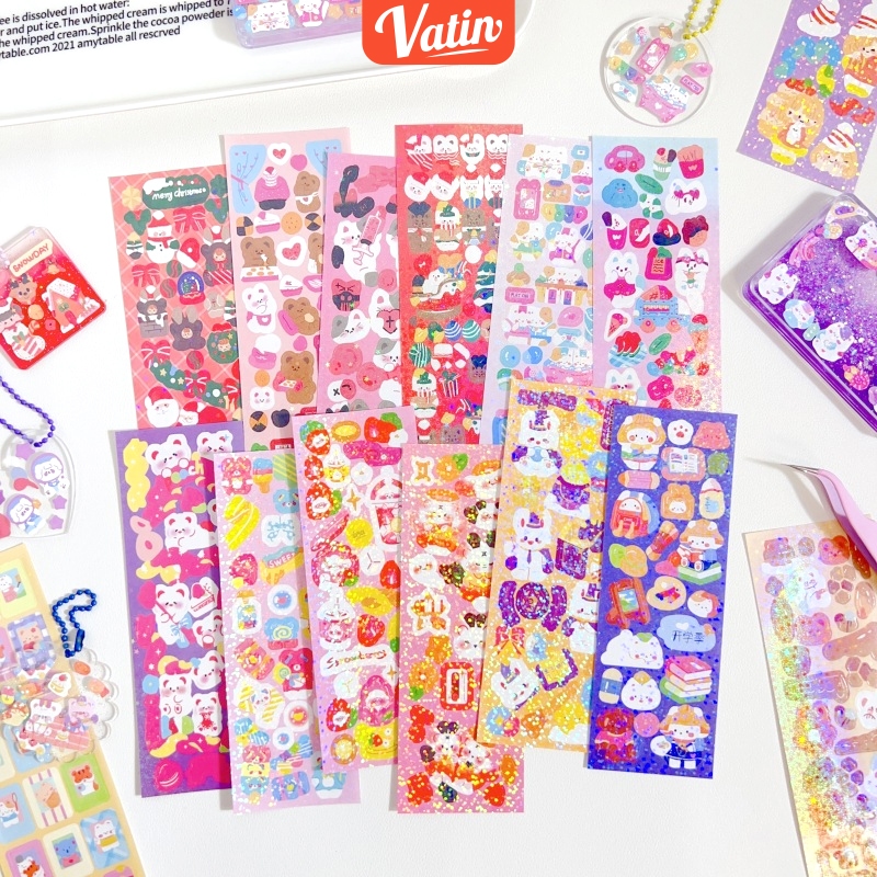 

Laser Sticker Decoration for PC Photo Card Transparent Mobile Case COD 1PC Pita Mengkilap-Vatin_Shop