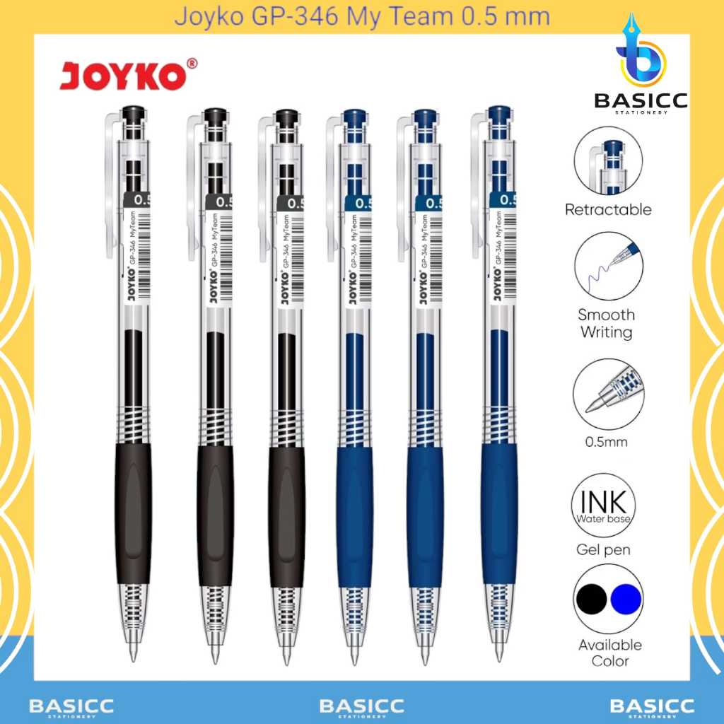 

Joyko Gel Pen Pena GP-346 My Team 0.5 mm | @1Pcs