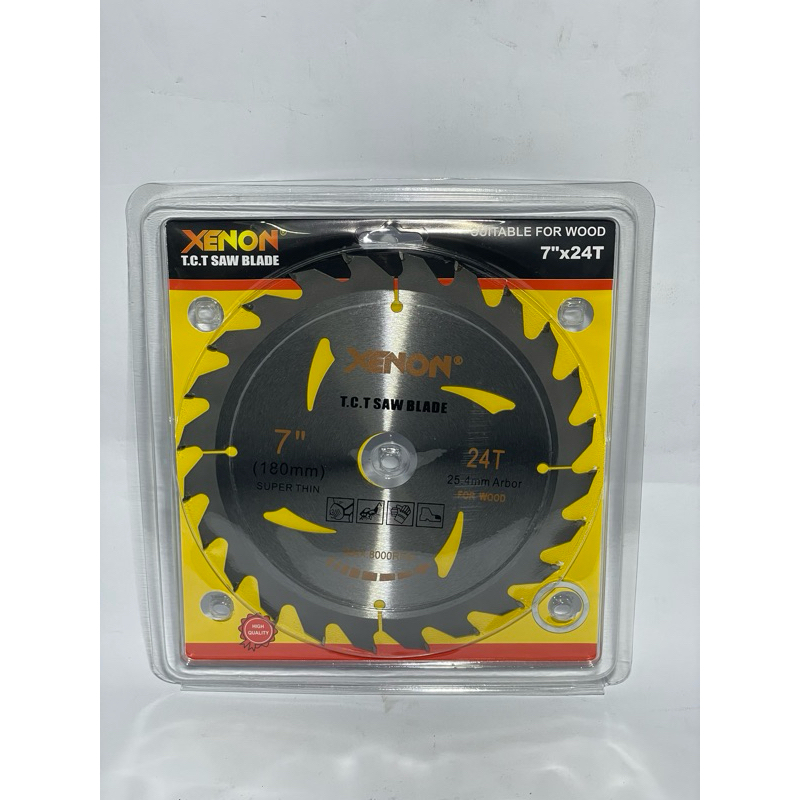 mata gergaji kayu 7 inch xenon / mata gergaji kayu 7x24t xenon
