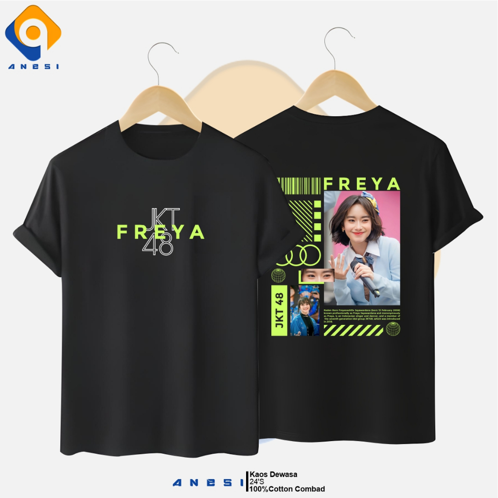 Kaos Distro FREYA JKT48 - T-shirt JKT48 FREYA Kaos Distro ZEE JKT48