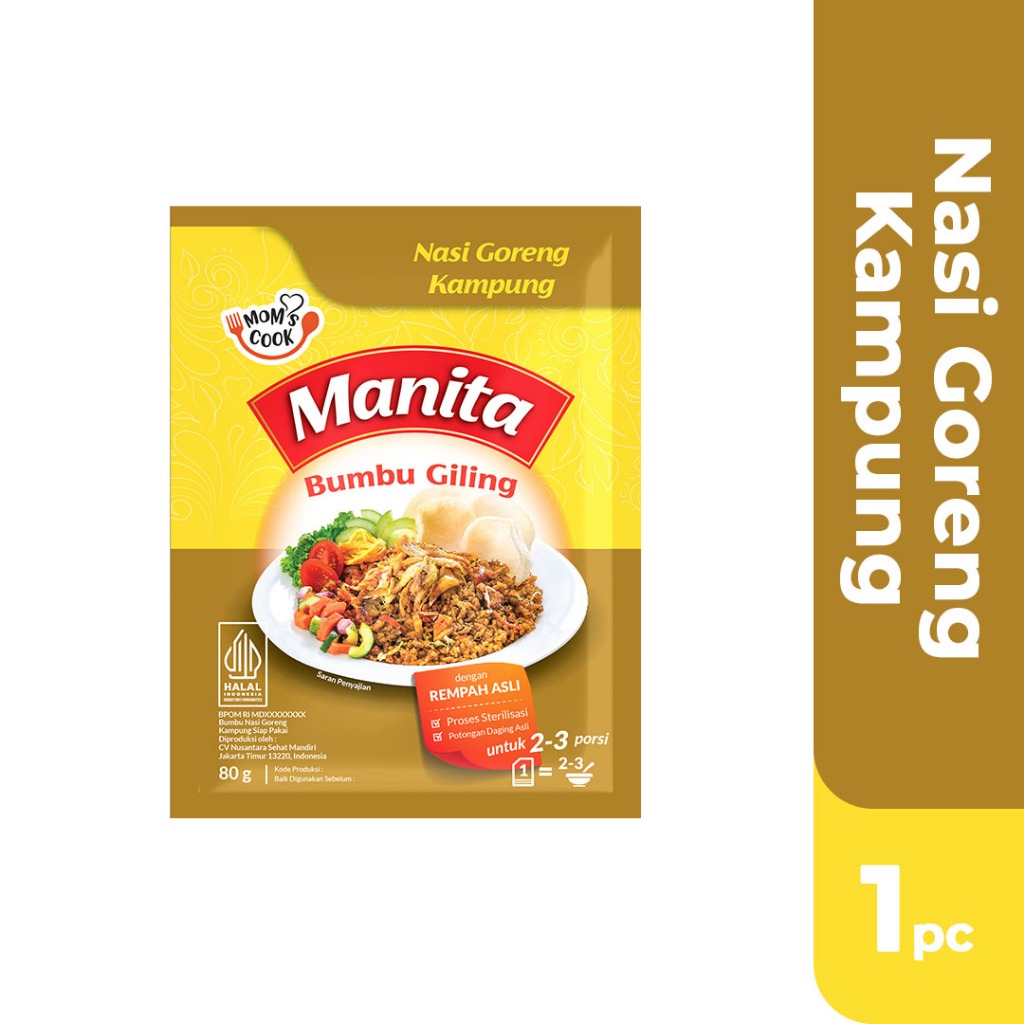 

MANITA Bumbu Nasi Goreng Kampung 80gr