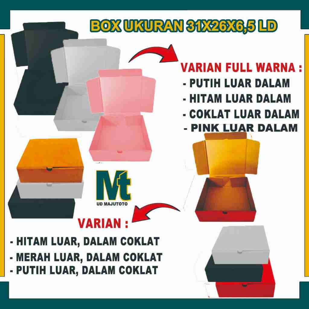 

Box 31x26x6,5 cm / Box Lipat Depan / Box Hampers / Box Hoodie