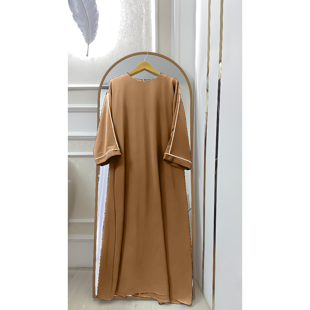 Nazwa abaya set list putih bahan cringkel airflow premium free pashmina ceruty babydoll