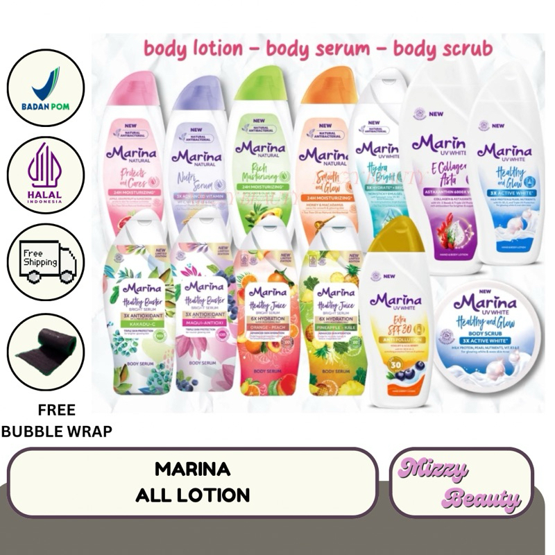 [READY] MARINA UV WHITE HEALTHY GLOW 185 ML / MARINA UV WHITE EXTRA SPF 30 185 ML / MARINA UV WHITE 