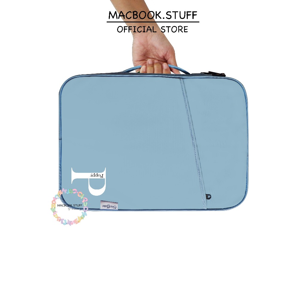 CUSTOM INITIAL TAS LAPTOP CLUTCH BOOK dompet Jinjing TAHAN ANTI AIR WATERPROOF WATER RESISTANT Bag /