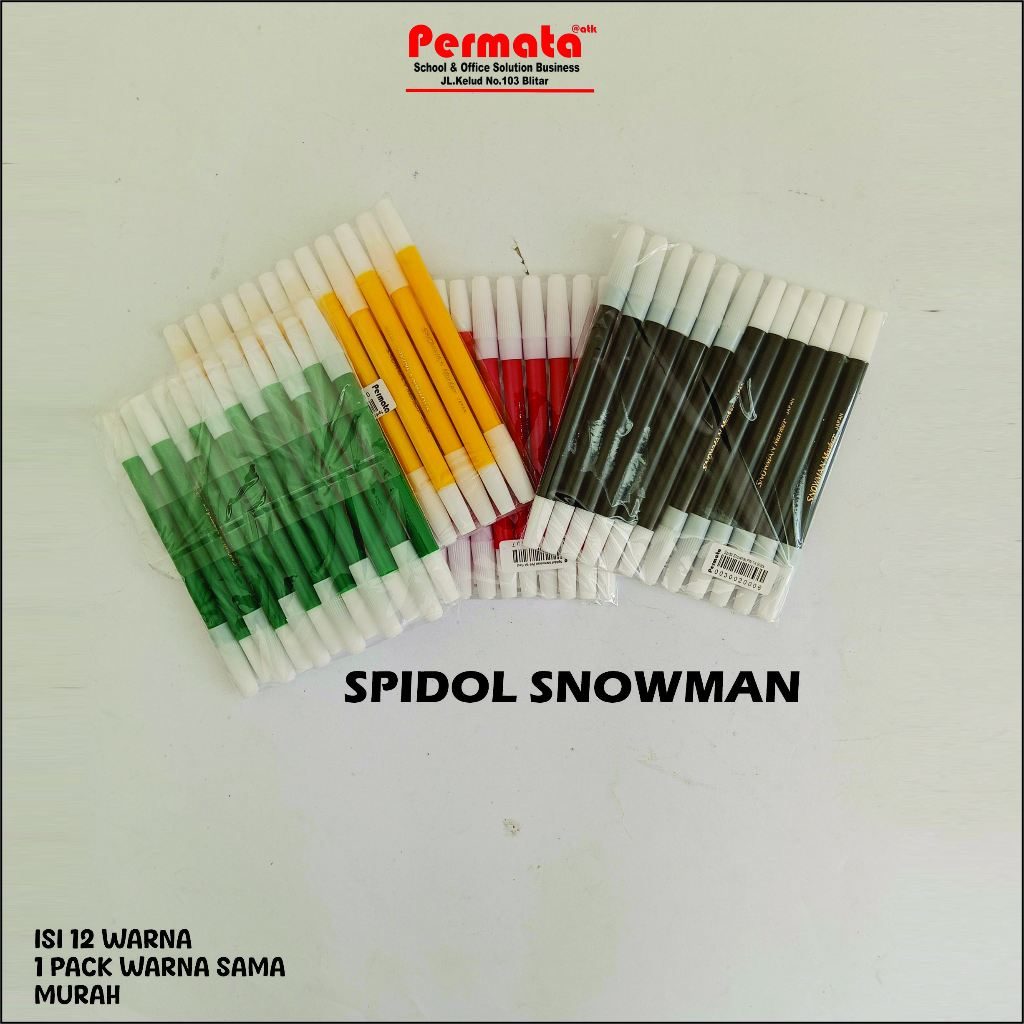 

SPIDOL SNOWMAN 12 PCS 1 WARNA MURAH/SPIDOL SNOWMAN/SPIDOL MURAH