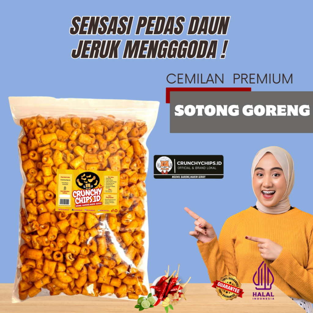 

Cemilan Sotreng Sotong Goreng Kiloan Sultan Premium Kriuk Renyah Nikmat Rasa Pedas gurih Daun Jeruk