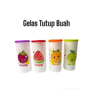 PBA (450 ML)GELAS MINUM TUTUP BUAH FRUITAMIN SOUVENIR HADIAH ANAK ULANG TAHUN SMALL BOTOL PLASTIK KA