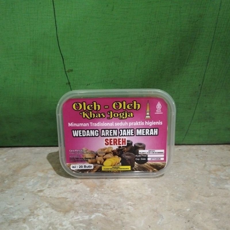 

wedang aren jahe merah sereh / minuman tradisional seduh praktis higienis