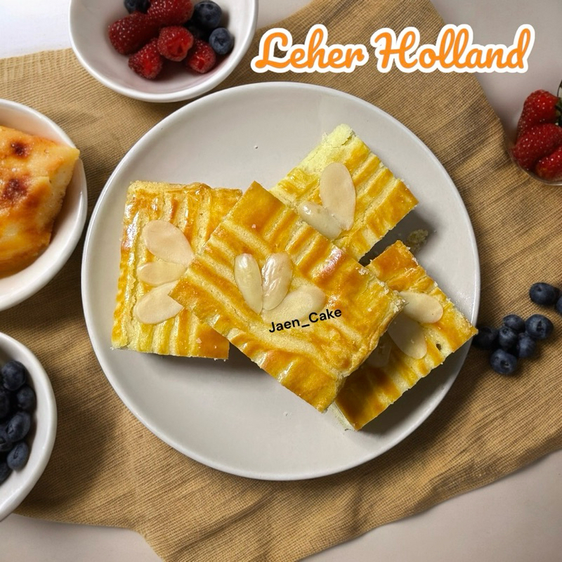 Pastipastry Premium Lekker Holland Topping Almond Ukuran Lekker Holland 20x20