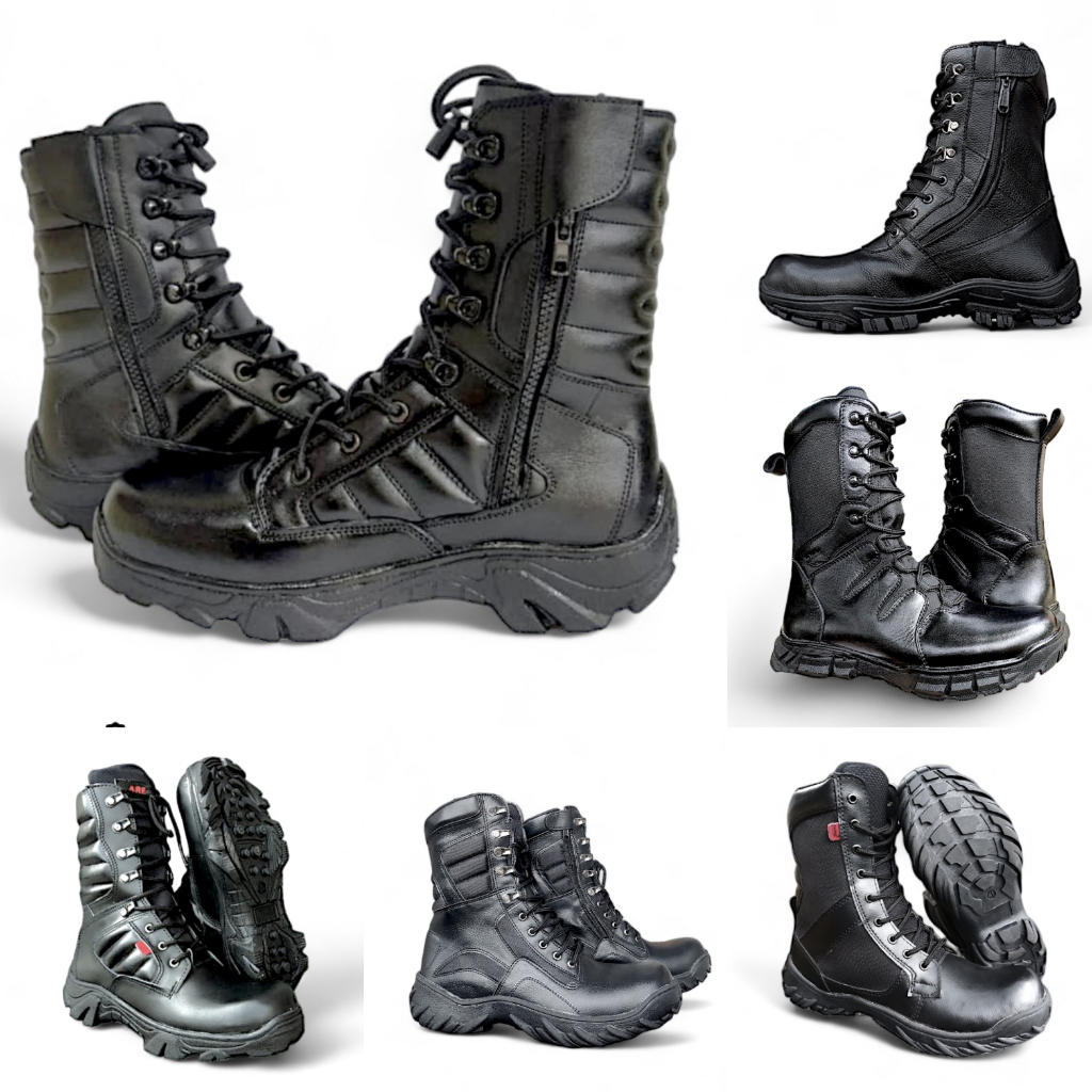 SEPATU ARBOO PDL JATAH TNI POLRI 2020 DELTA WR LAX LEATHER UJUNG BESI RESLETING