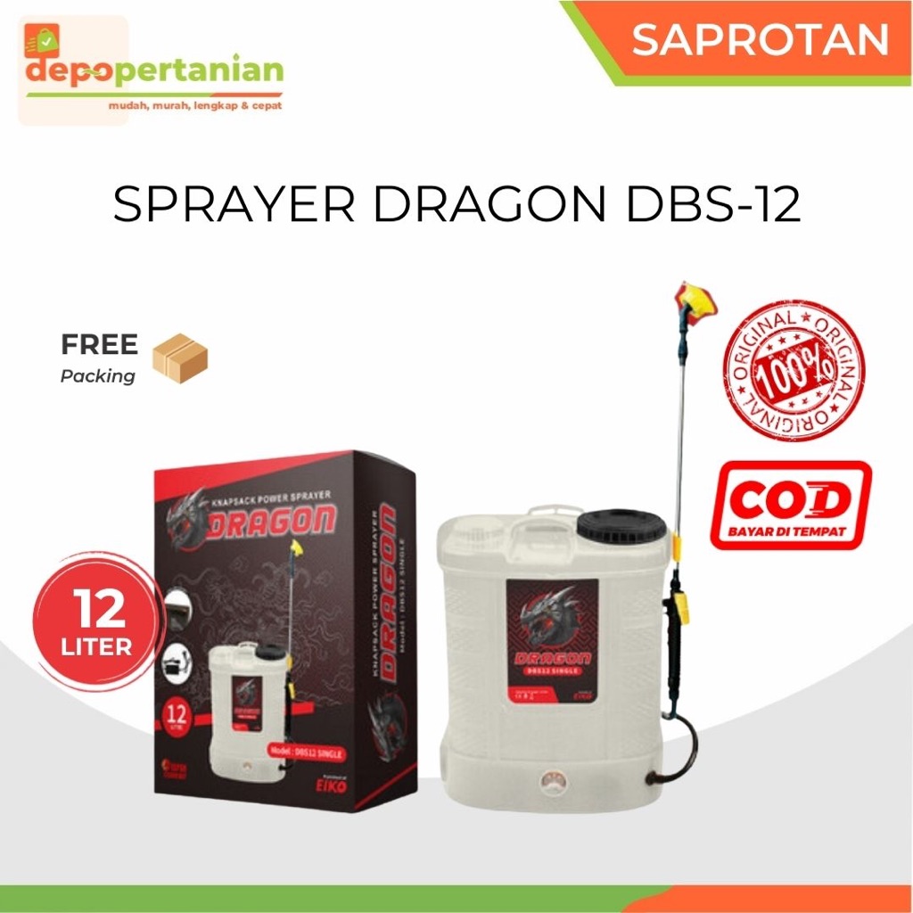 Depo Pertanian - Sprayer Elektrik Dragon 12 Liter DBS-12 Alat Semprot Hama Tanaman