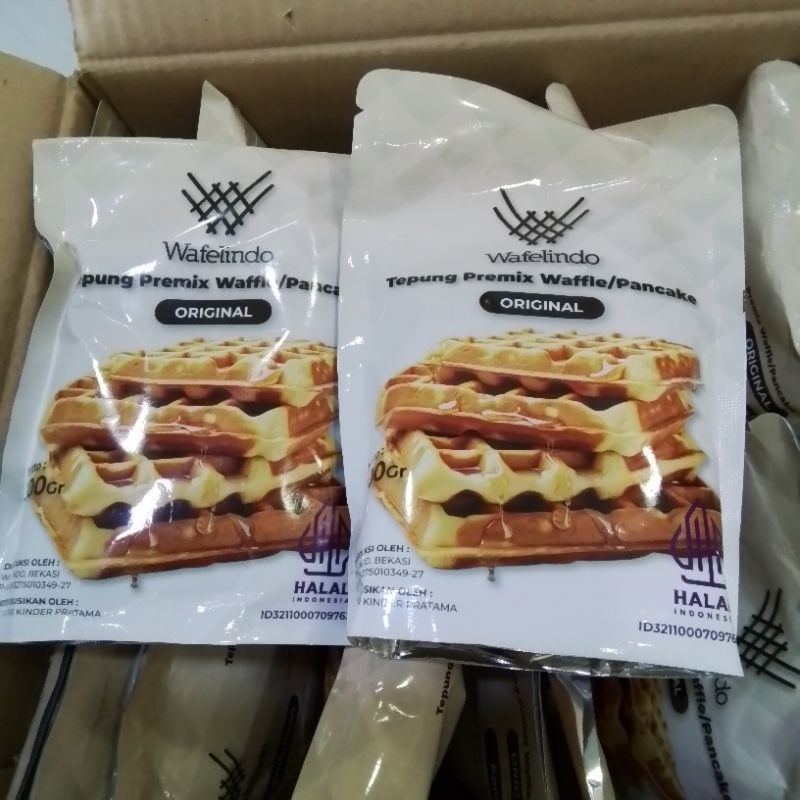 

Wafelindo Tepung Premix Waffle Pancake Original 300gr