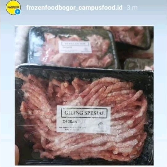 

Beef daging giling spesial 250gr