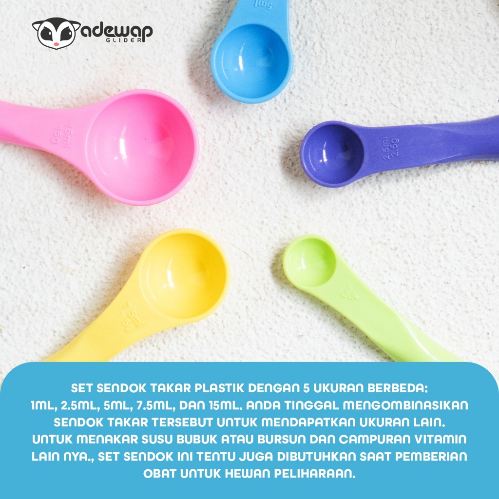 ADEWAP GLIDER Sendok Takar Set 5 In 1