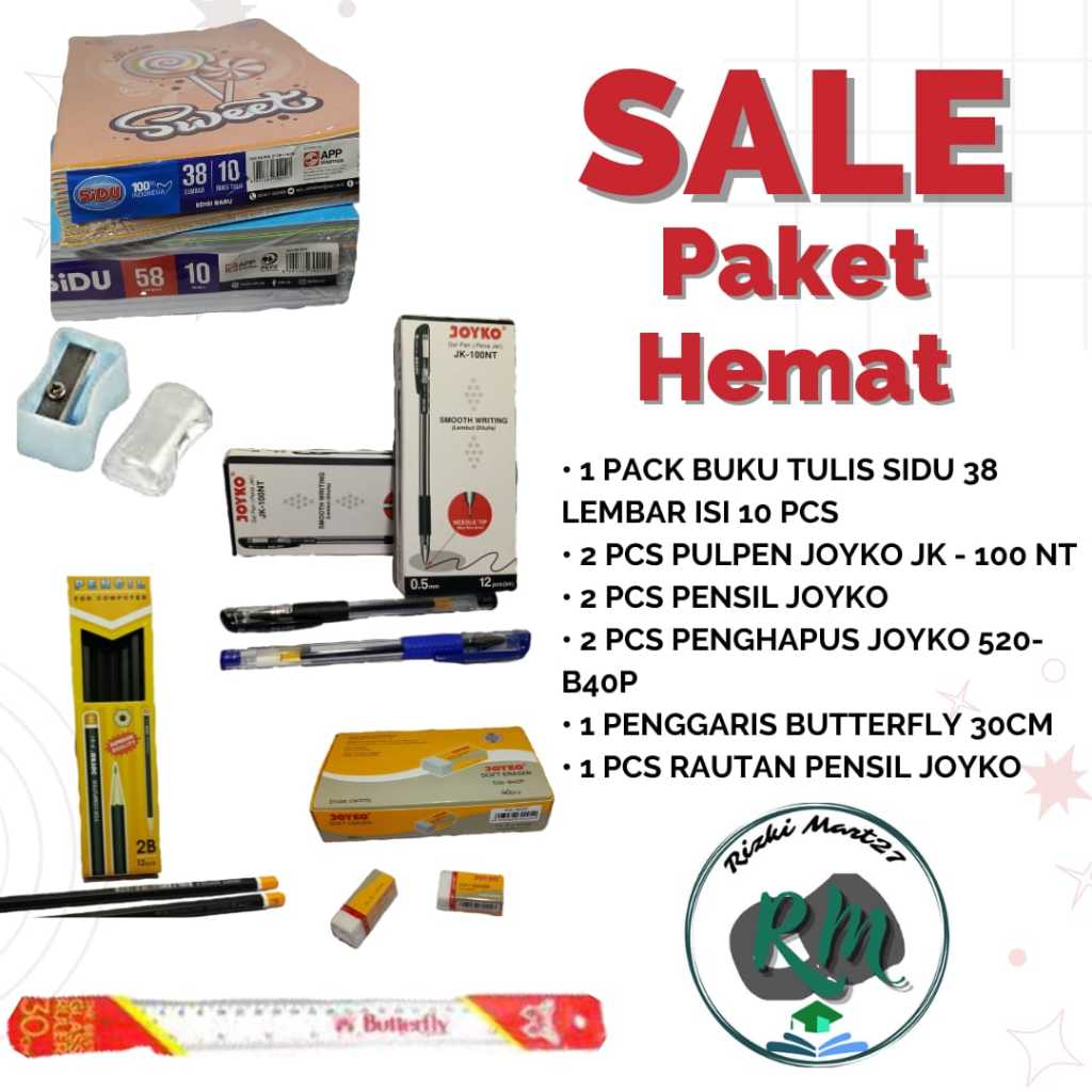 

PAKET BUKU SEKOLAH DAN ATK || PAKET HUAMT ATK SEKOLAH LENGKAP MURAH ||