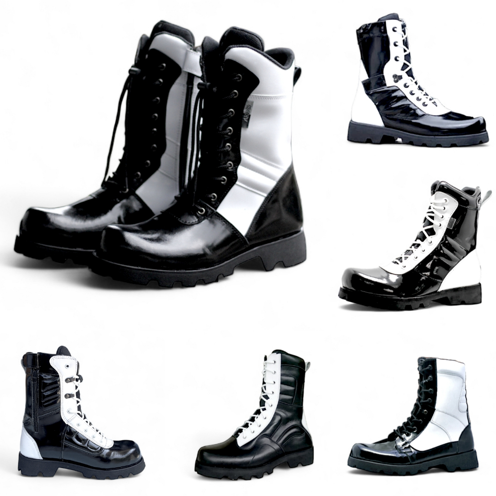 Sepatu PDL safety Kulit Ultramen Full kulit Kilap Sol Radial tebal