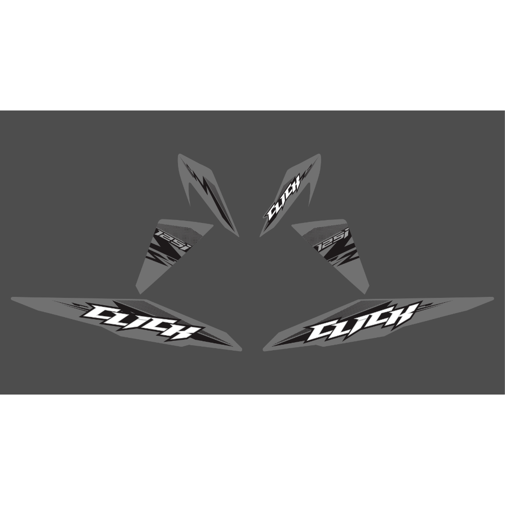 Stiker Striping Beat FI Variasi CLICK Transparan - Striping Beat PGM FI Motif CLICK Edition - SBFI-U