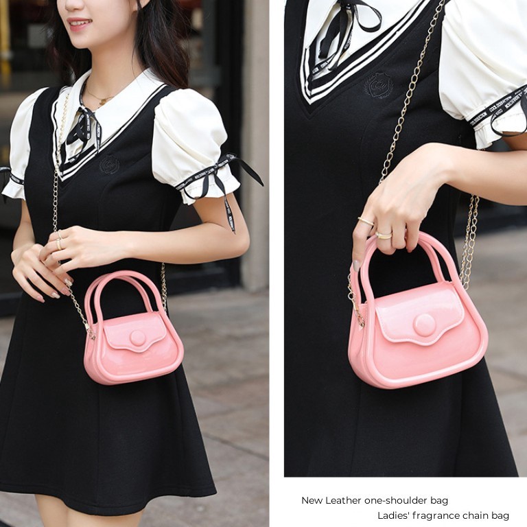 KODE K52L Tas Jelly Anak  Tas Wanita Baru Tas Mini Warna Permen Tas Selempang Kecil Jelly Tas Tangan