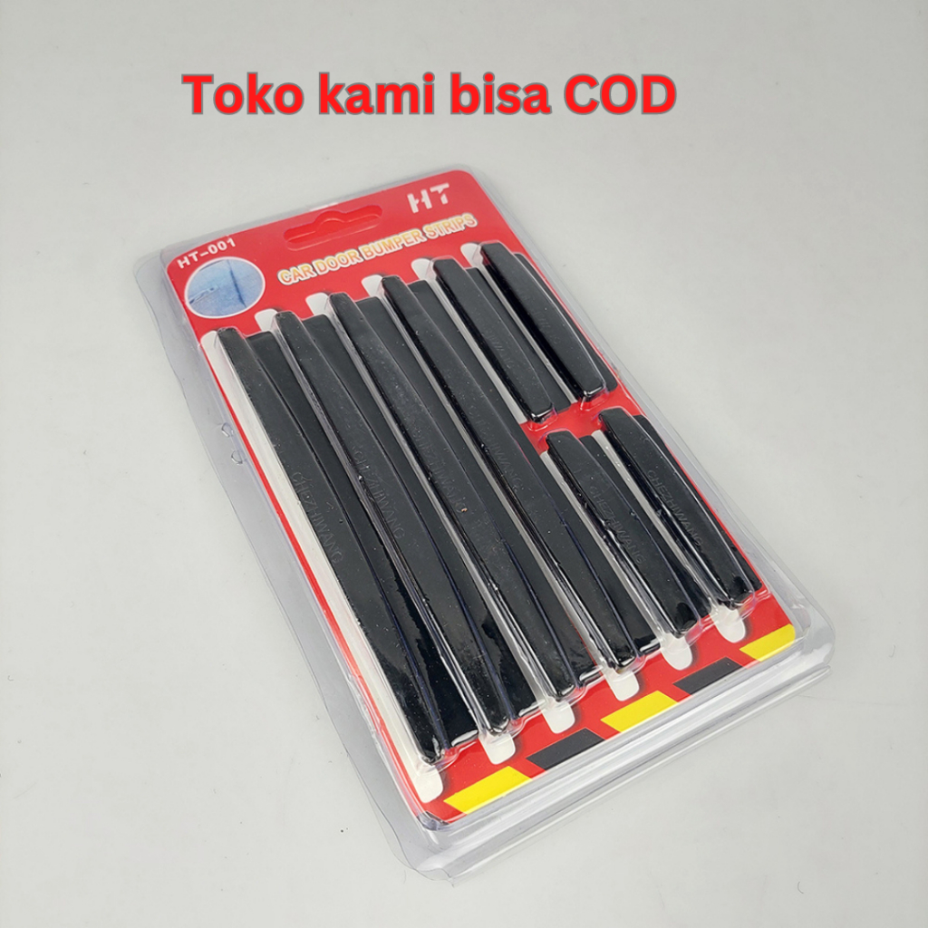 Pelindung Pintu Mobil Bumper Pintu Mobil Pelindung Pintu Mobil 8 Pcs - Hitam