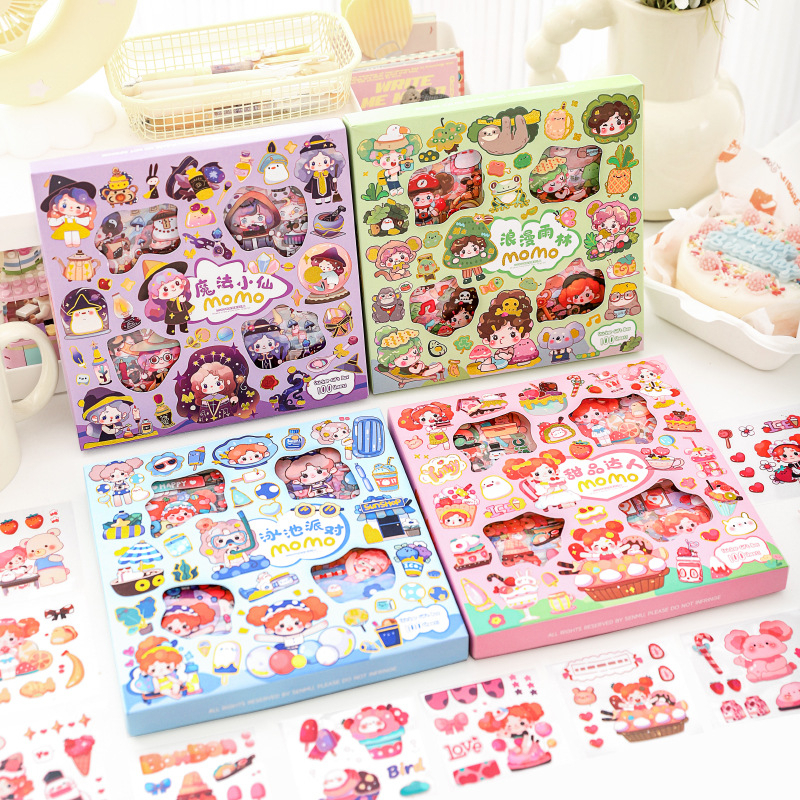 

Sticker Momo Waterproof / Sticker Karakter Cantik Imut / Sticker Mainan Anak isi 200/100/20 Lembar