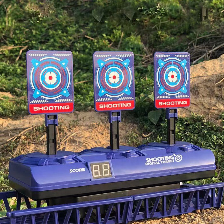 DOUBLE GREAT SHOOTING DIGITAL TARGET PAPAN TEMBAK DART ELEKTRIK 3 SHOOT INDOOR OUTDOOR 7896 b U4H6