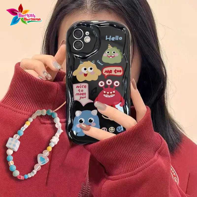 GL029 Premium Case Melting MEE TOO Bracelet Softcase / Casing Hp FOR REDMI 14C NOTE 8 9 9 PRO 10 10S