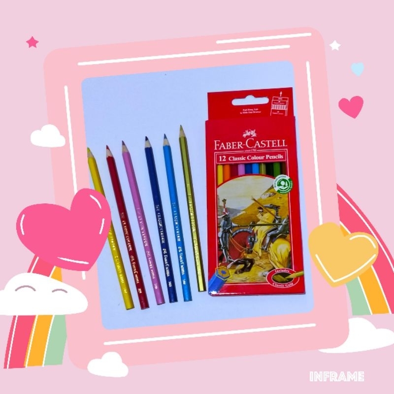 

PENSIL WARNA FABER CASTELL 12 WARNA CLASSIC