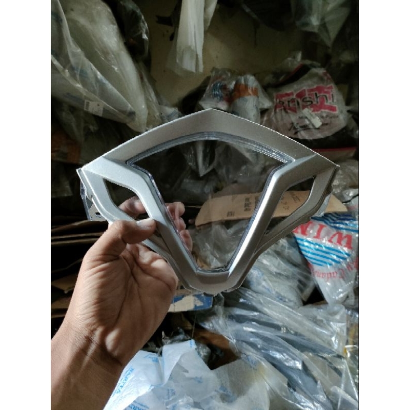 cover km vario 125 silver + kaca km speedometer