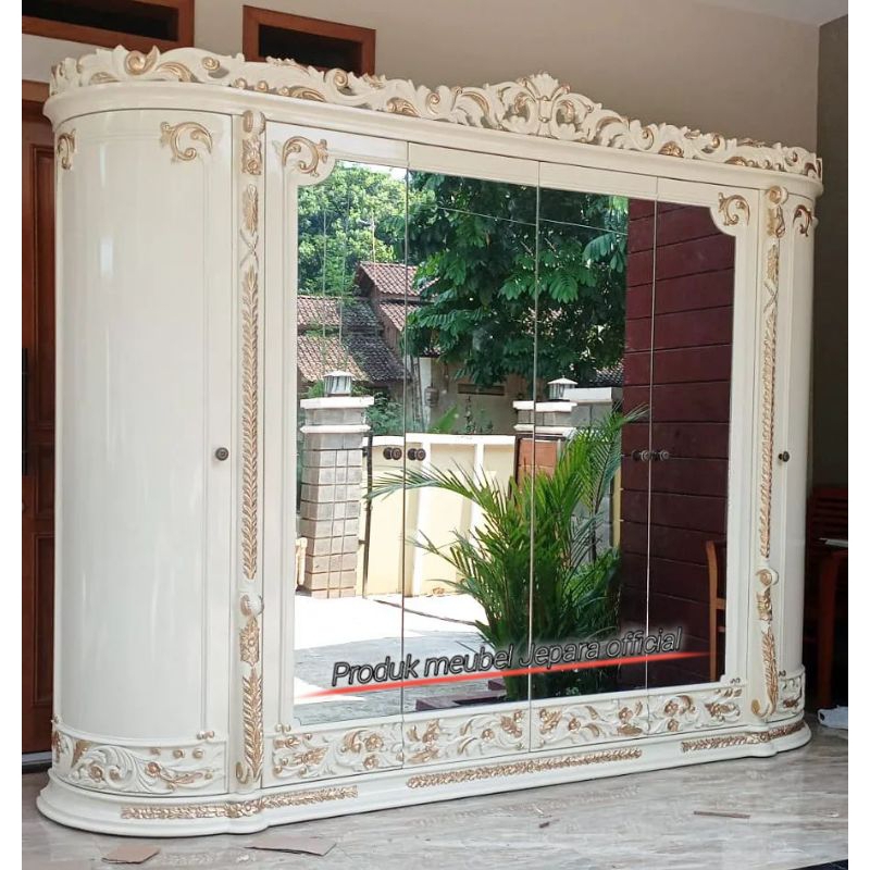 Lemari pakaian pintu 6 / lemari pakaian Duco / lemari kayu berkuwalitas