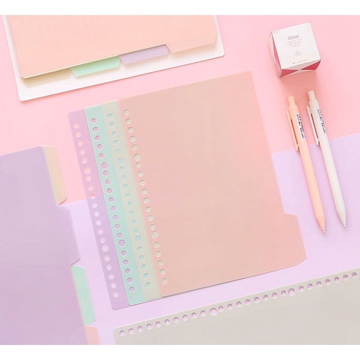 

PRODUCT TERMURAH Morandi Pastel ART Divider Pembatas Binder Warna Pastel