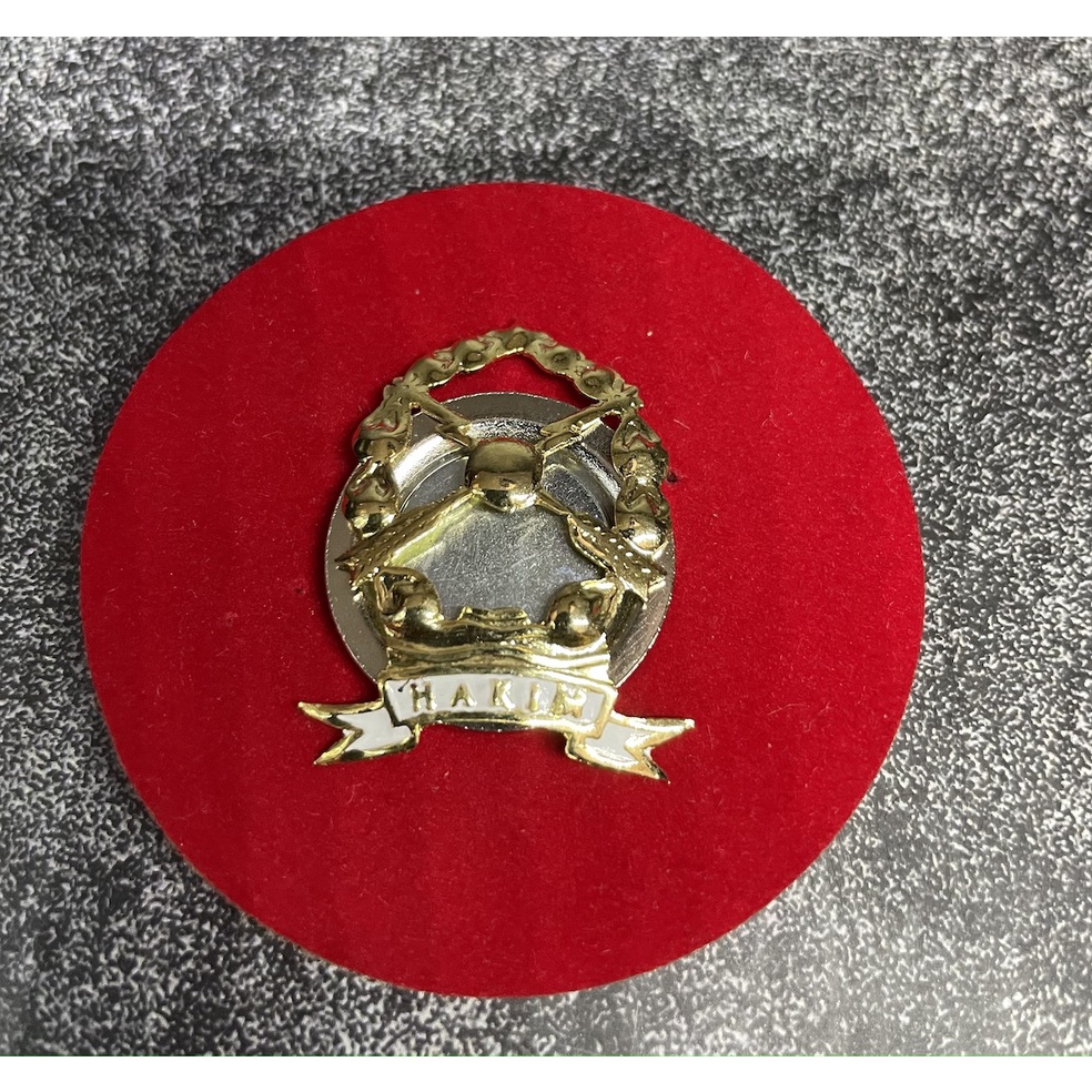 KODE I77P Pin Hakim  Emblem Hakim  Pin Baju Hakim  Pin Cakra Hakim Magnet