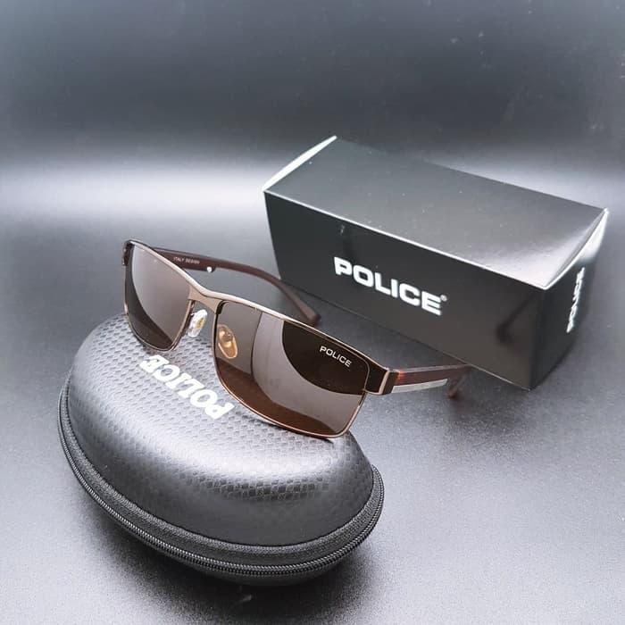 VIRALL KACAMATA POLICE PRIA POLARIZED TERPOLARISASI FULL BLACK kacamata Police Pria P24/Anti Silau/F