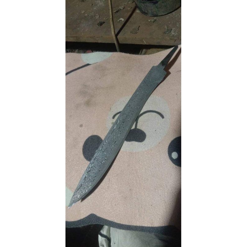 bilah pamor Damascus original 40 cm