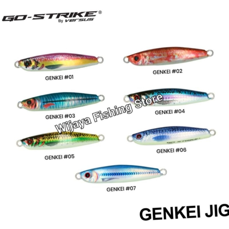 Umpan Pancing Metal Jig Go Strike Versus Genkei 20 30 40 60 gram
