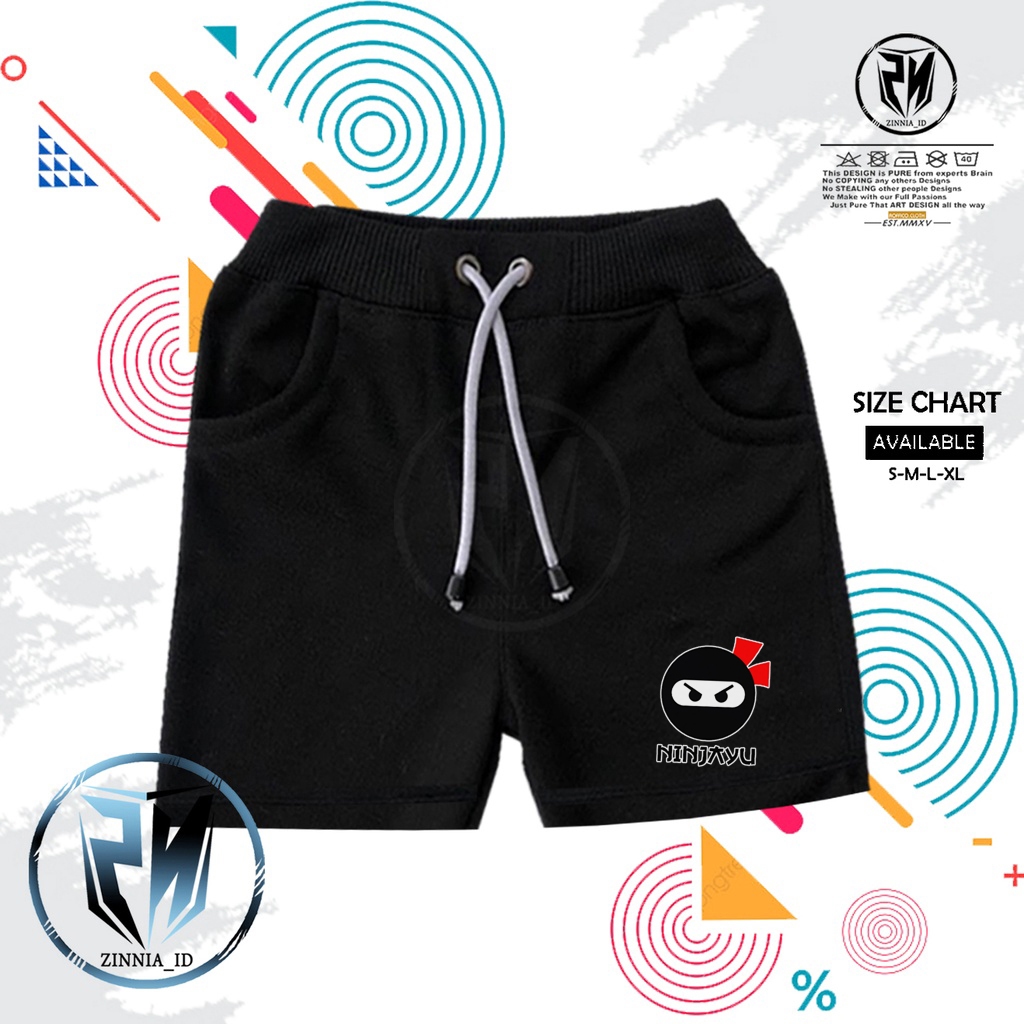 CELANA PENDEK ANAK TEAM NINJAYU FREEFIRE FF - ZINNIA_ID