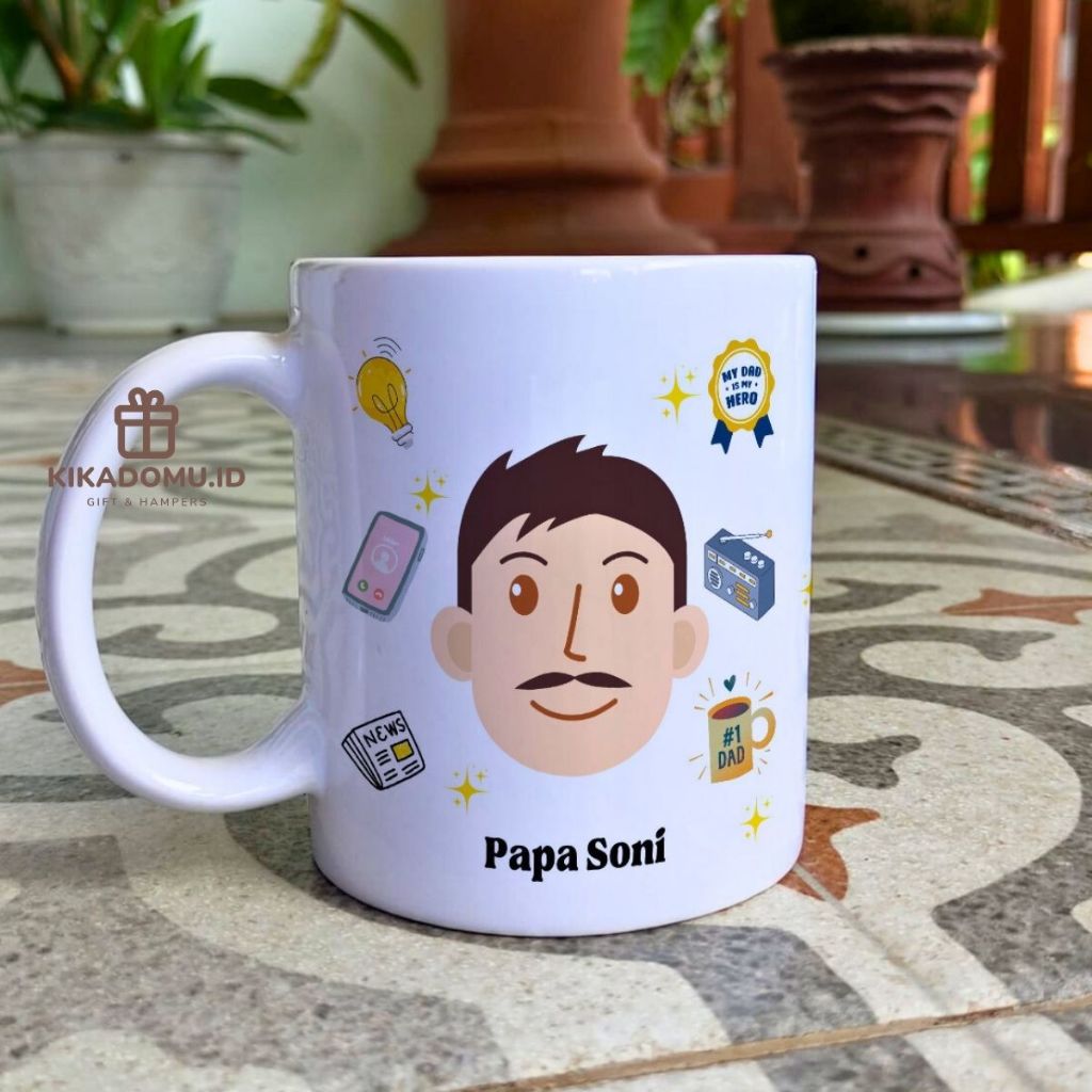 hadiah Ayah ulang tahun Hari Ayah cangkir kopi Kado suami gift box