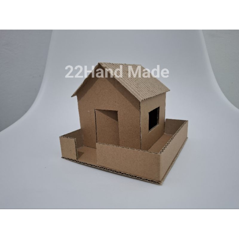 Prakarya Miniatur Rumah dari kardus
